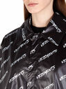 VETEMENTS Coat with Logo All-Over Black flvet0247001blk