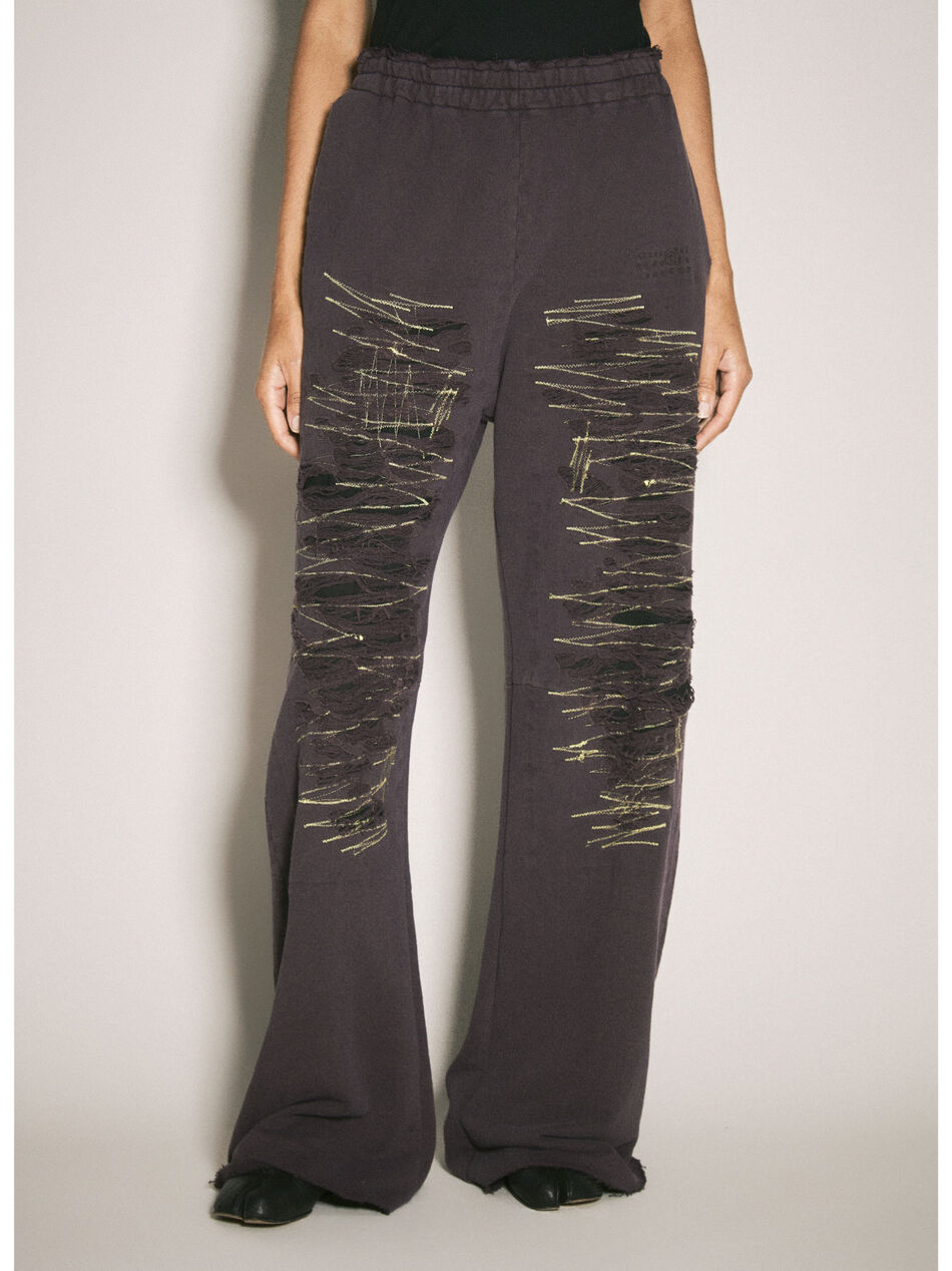 Distressed Track Pants