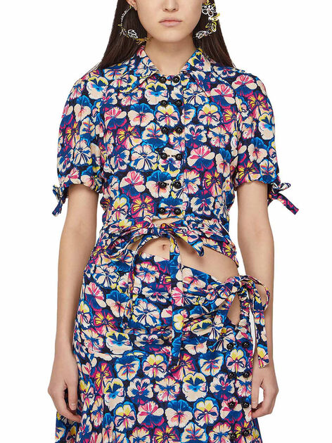 Shirt with Knot Details