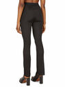 Courrèges Ribbed Black Trousers with Logo Black flcou0248013blk