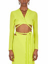 Dion Lee Top with Knot Closure Yellow fldle0247004yel