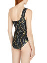 GANNI One Shoulder Swimsuit Black flgan0251060blk