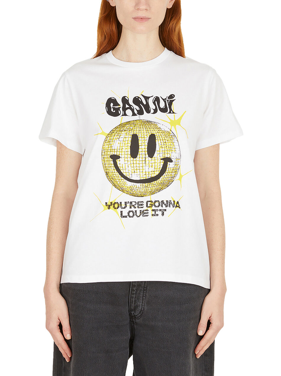 Basic Jersey Smiley Relaxed T-shirt Bright White