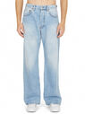 Acne Studios Jeans con Effetto Invecchiato Azzurro flacn0150002blu
