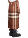 Burberry Winifred Skirt with Tartan Motif Brown flbur0247020brn