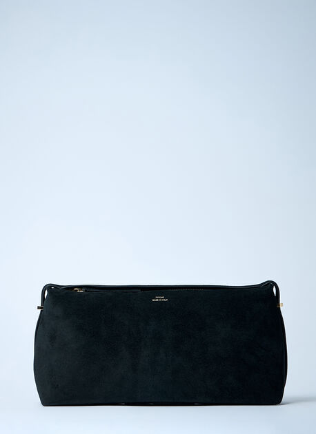 T-Lock Leather Clutch