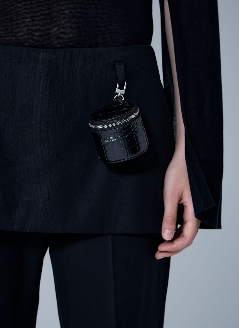 Croc-Embossed Jewelry Box