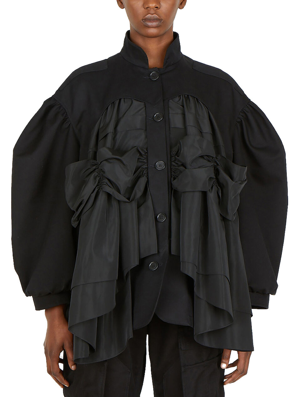 Gathered Signature Sleeve Jacket