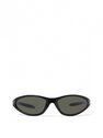 Marine Serre x Vuarnet Wrap Around Sunglasses  flmrs0350015blk
