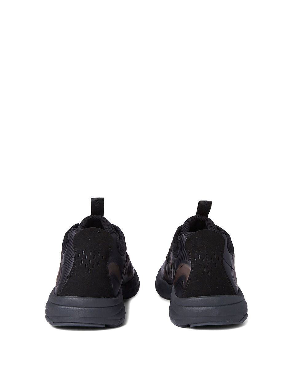 Ribbon Logo Sneakers in Black