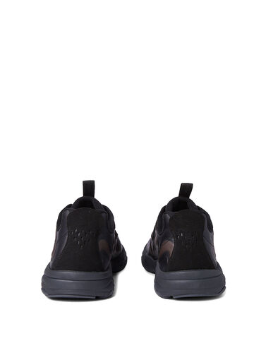 Acne Studios Ribbon Logo Sneakers in Black | THE FLAMEL® display picture 1