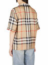 Burberry Bowling Tierney Shirt with Nova Check Motif Beige flbur0248022bei