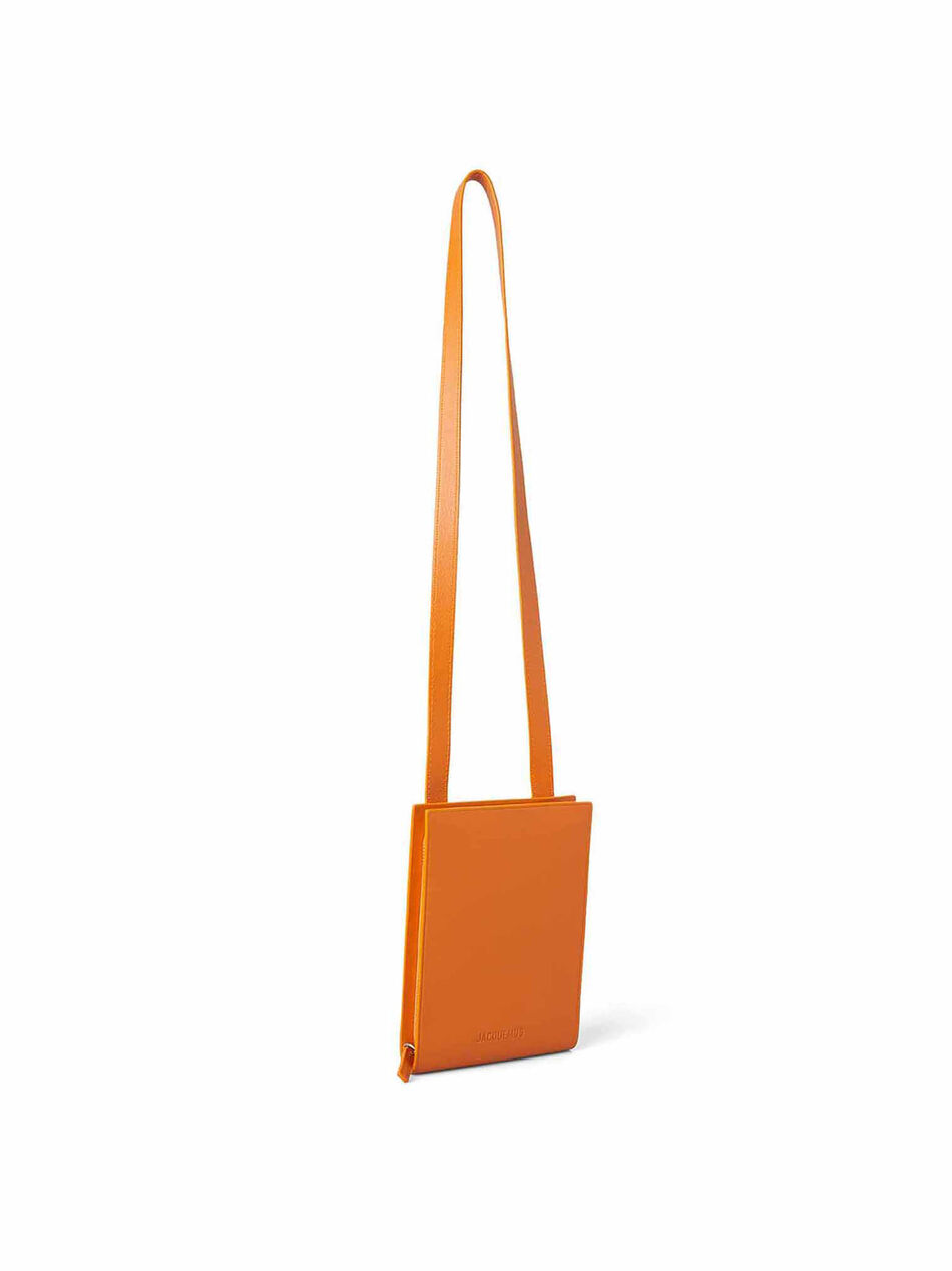 Le Gadju Lanyard Orange Leather Wallet