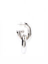 Paco Rabanne XL Link Hoop Earrings in Silver Silver flpac0248027sil