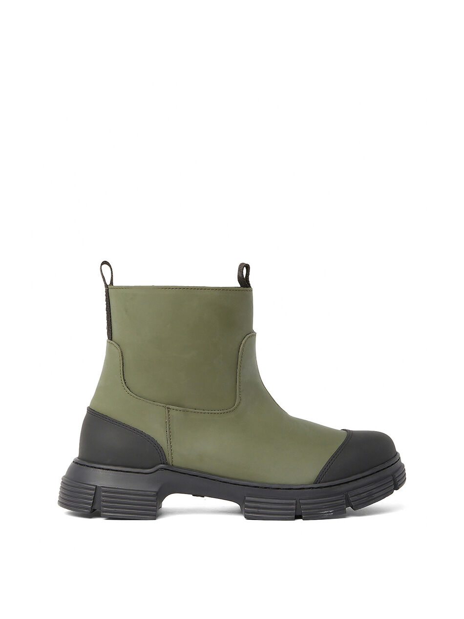 Green Rubber Country Boots