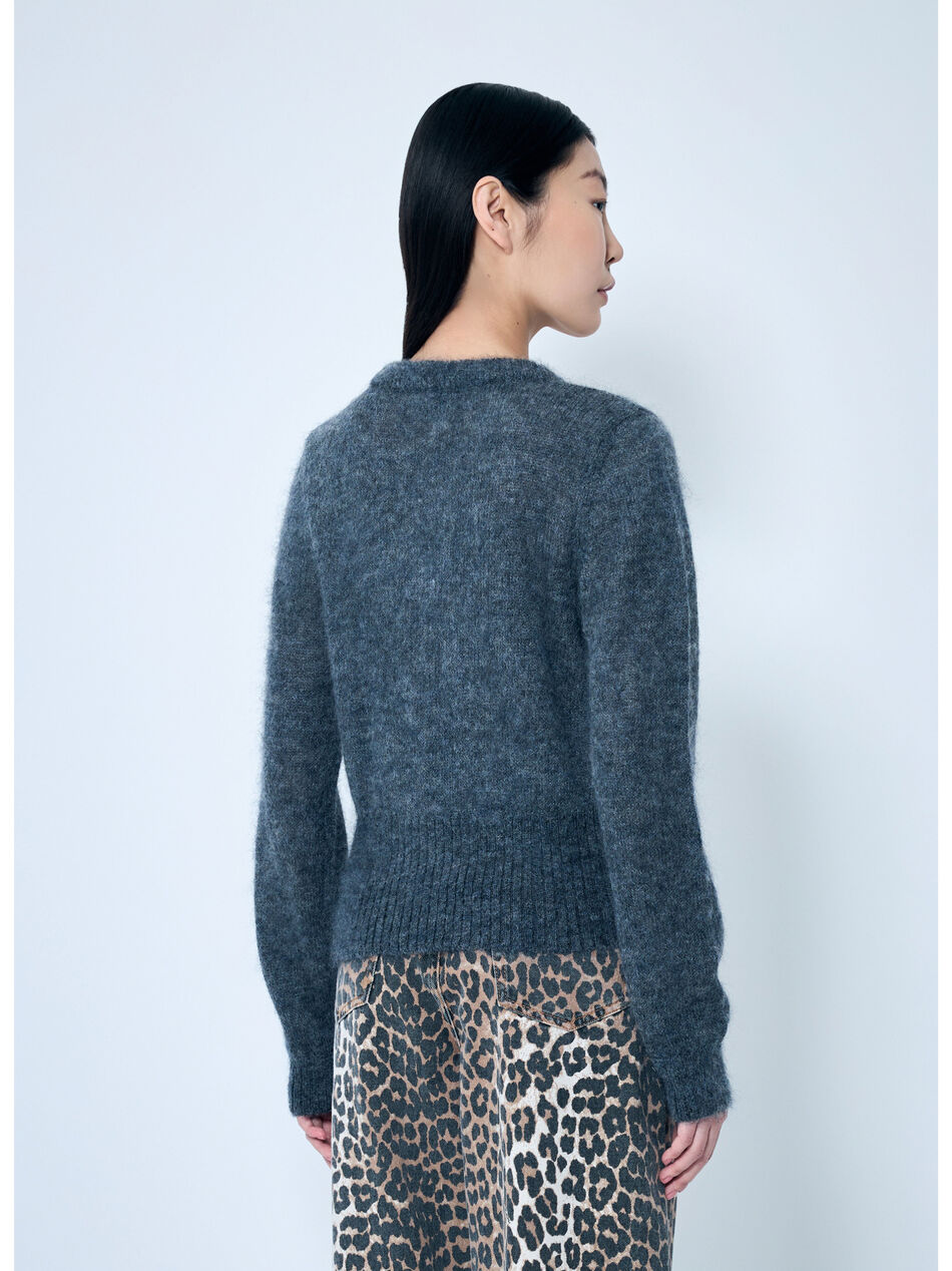 Light Mohair Tie-String Cardigan