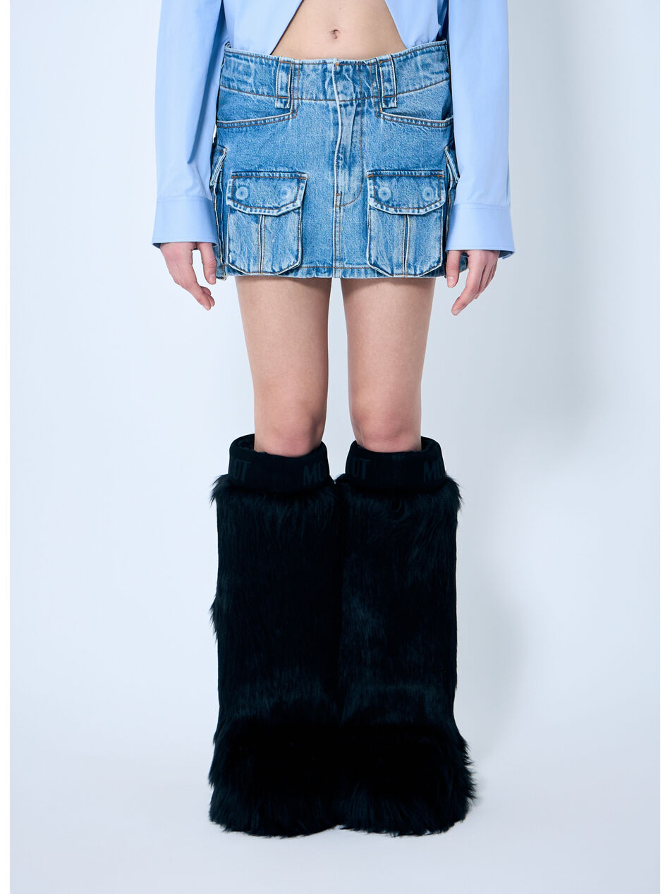 Cargo Denim Mini Skirt