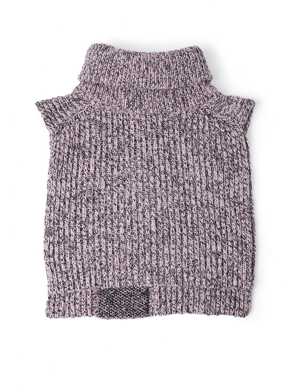 Structured Rib Knit Bib Lilac Sachet