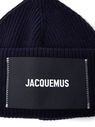 Jacquemus Le Bonnet Beanie Hat Navy Blue fljac0250093blu