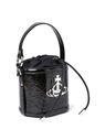 Vivienne Westwood Daisy Drawstring Bucket Handbag Black flvvw0251056blk
