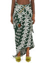 LOUISE LYNGH BJERREGAARD Draped Knitted Skirt Green flllb0248004blk