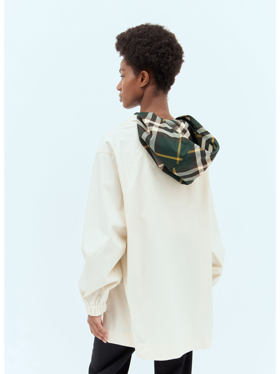 Check Hood Gabardine Parka