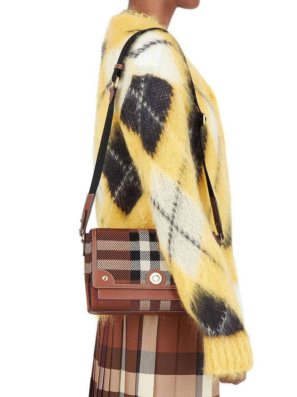 Note Nova Check Motif Shoulder Bag