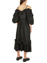 Simone Rocha Off Shoulder Signature Sleeve Dress Black flsra0250009blk