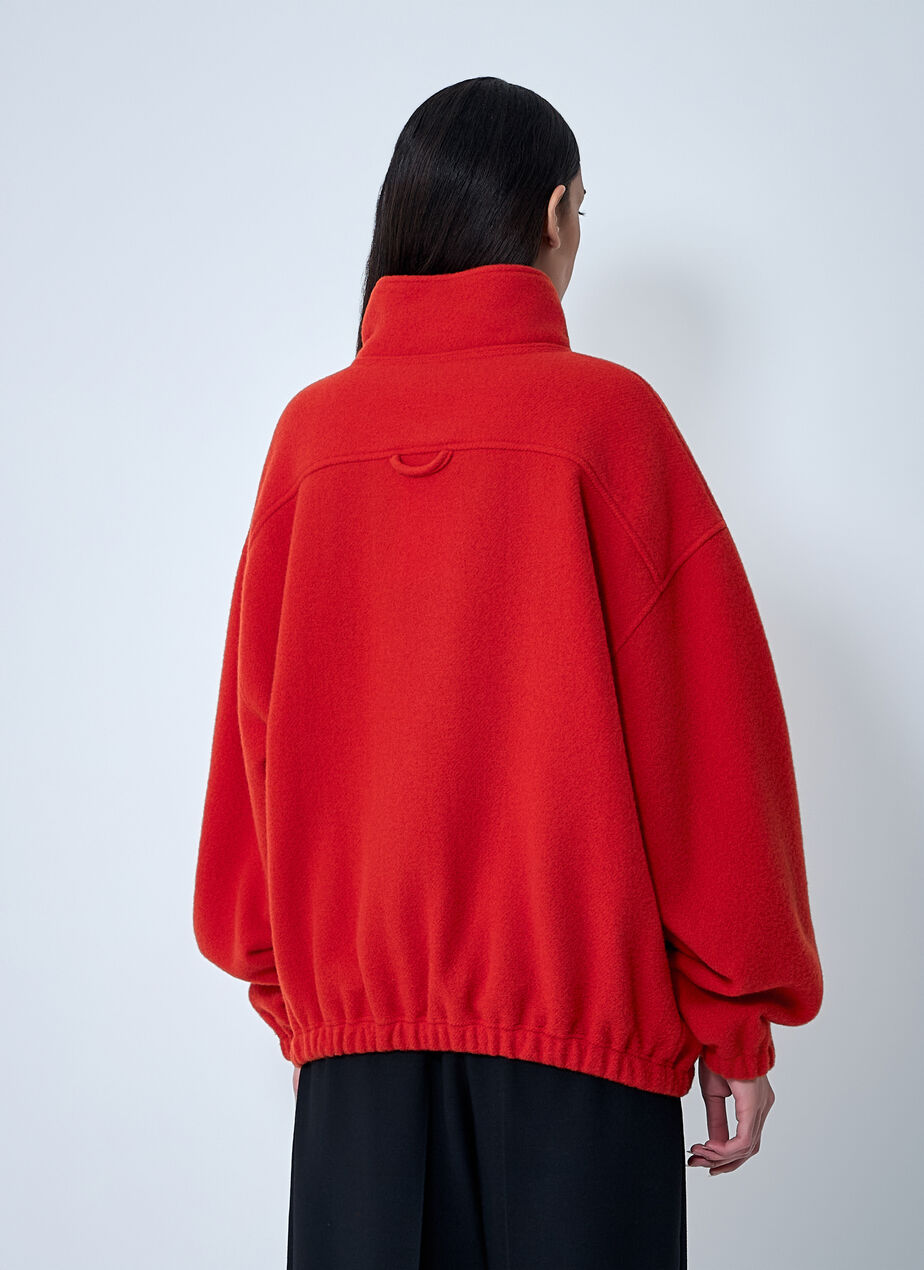 Zip-Up Fleece Sweatshirt