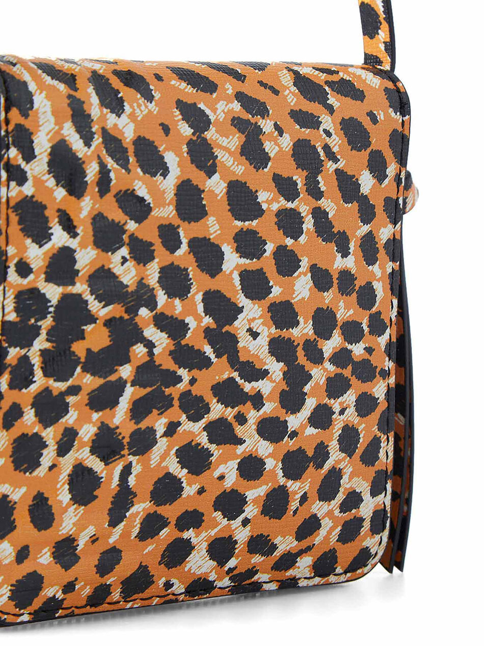 Leopard Print Wallet in Recycled Leather