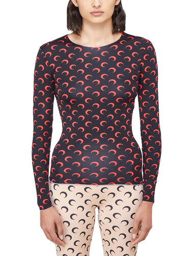 Marine Serre Second Skin Shirt with All-Over Moon Print | THE FLAMEL® 