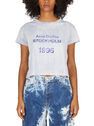 Acne Studios Logo Print T-Shirt in Light Blue Light Blue flacn0250073blu