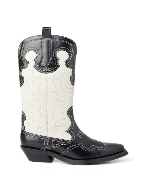 Mid Embroidered Western Boots