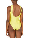 GANNI Logo Print Swimsuit Yellow flgan0251051yel