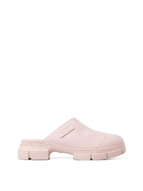Pink Recycled Rubber City Mules