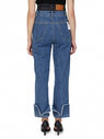 Rokh Contrast Waistline Jeans  Blue flrok0247008blu