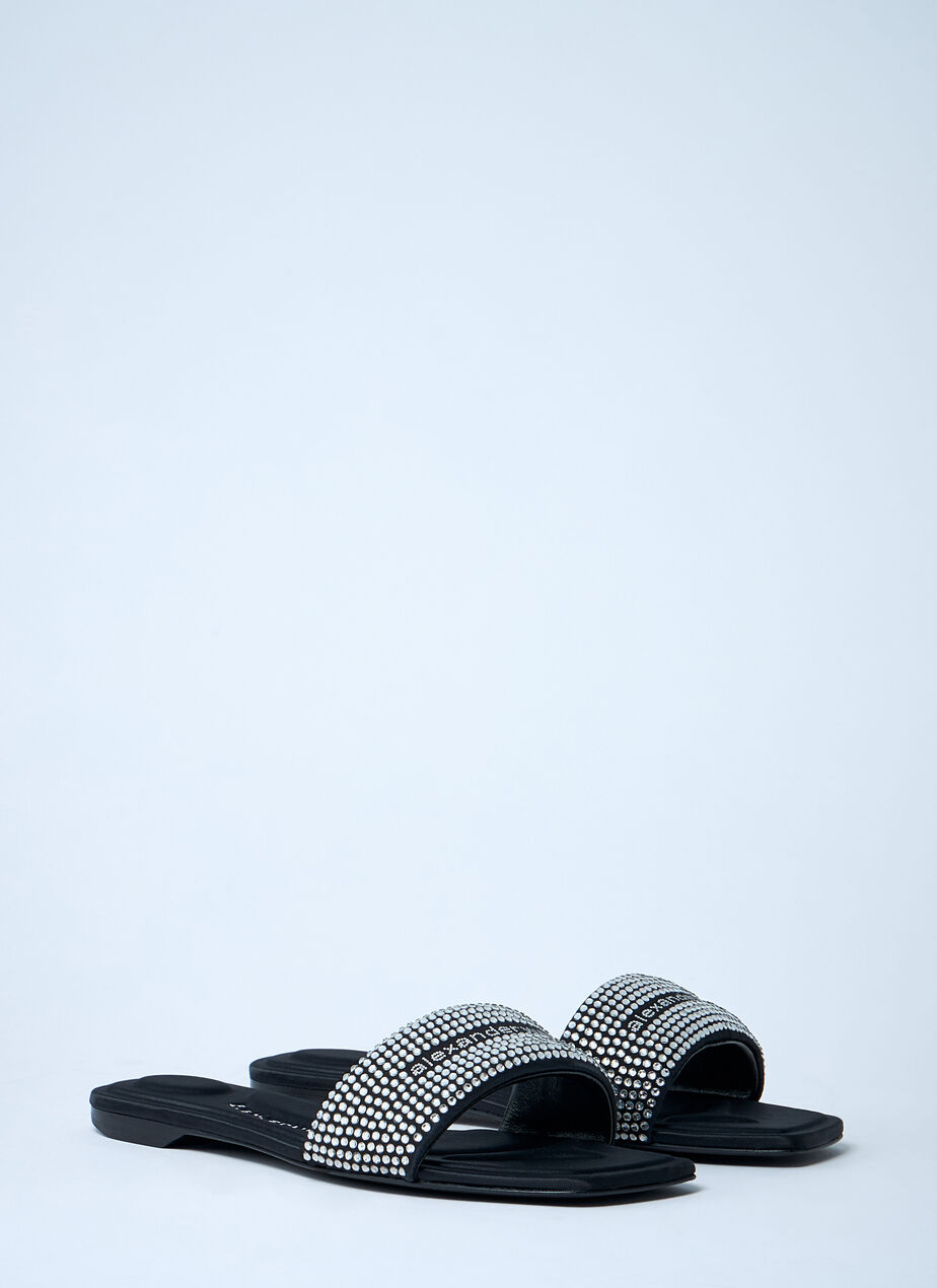 Embellished Logo Motif Slides