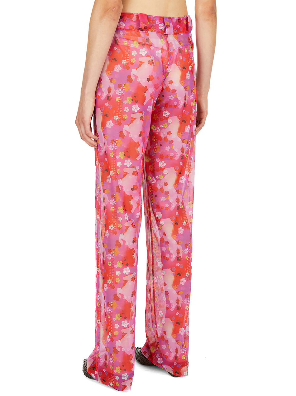 Pony Print Office Pants