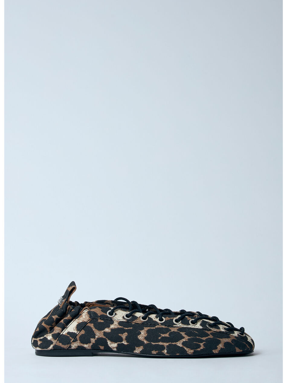 Leopard Oleatex Ballerina Flats