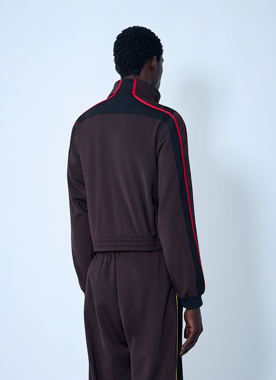 Logo Motif Shrunken Track Jacket