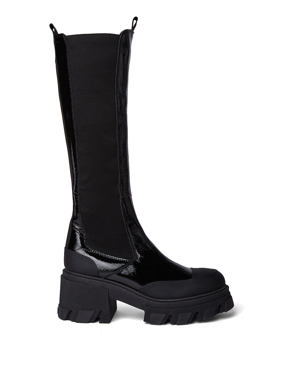 Cleated Heeled Chelsea Boots