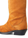 GANNI Cowboy Style Boots in Brown Suede Brown flgan0247044brn