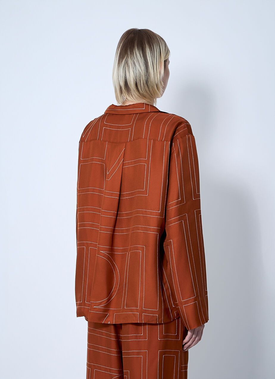 Monogram Silk Shirt