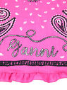 GANNI Bandana Rosa con Logo Ganni Rosa flgan0249052pin