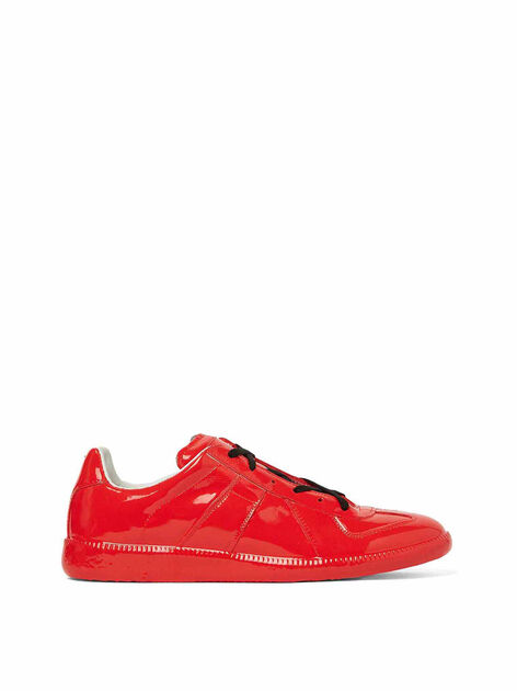 Replica Sneakers in Red Patent Leather