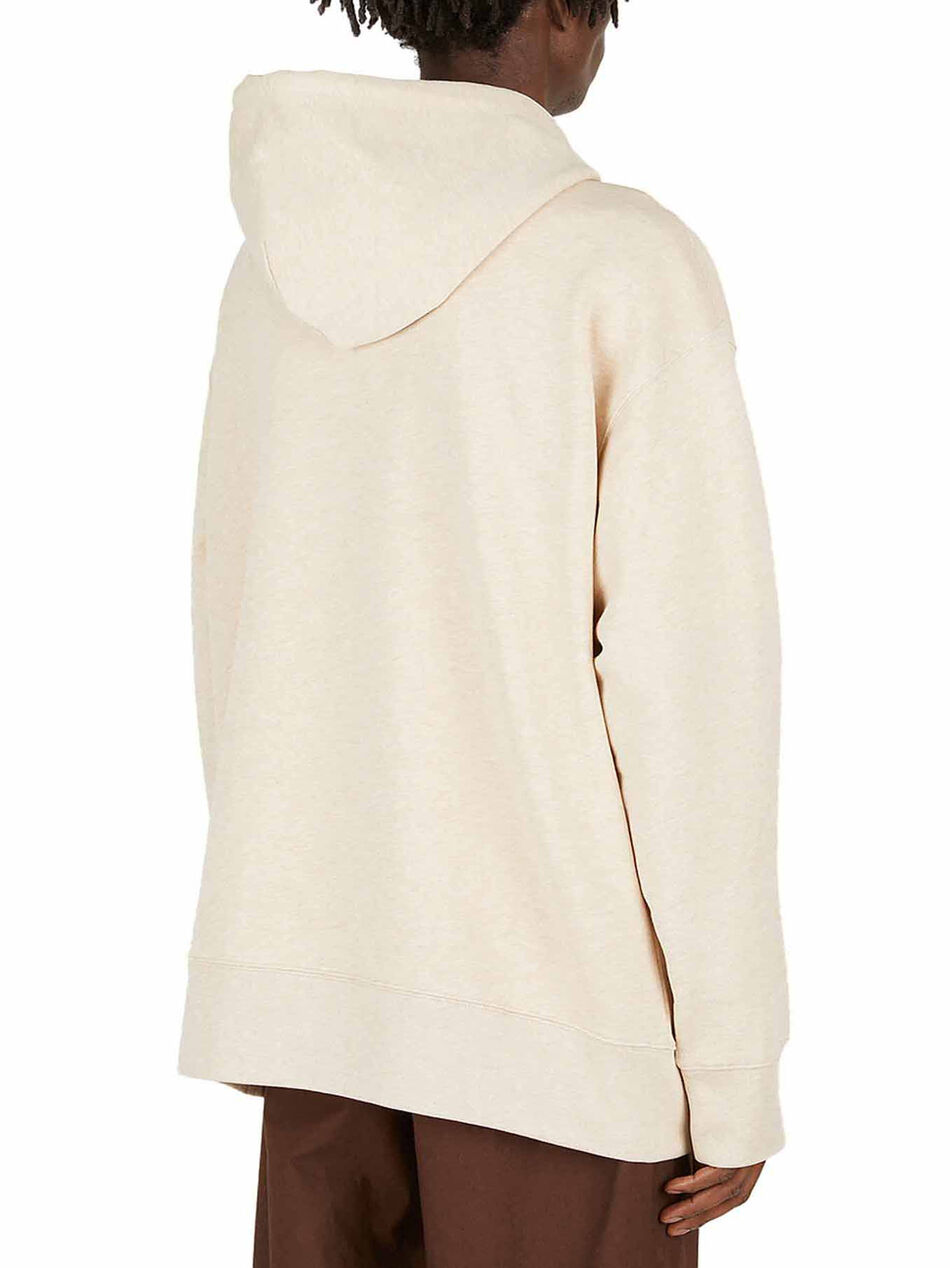 The Face Logo Hoodie in Beige