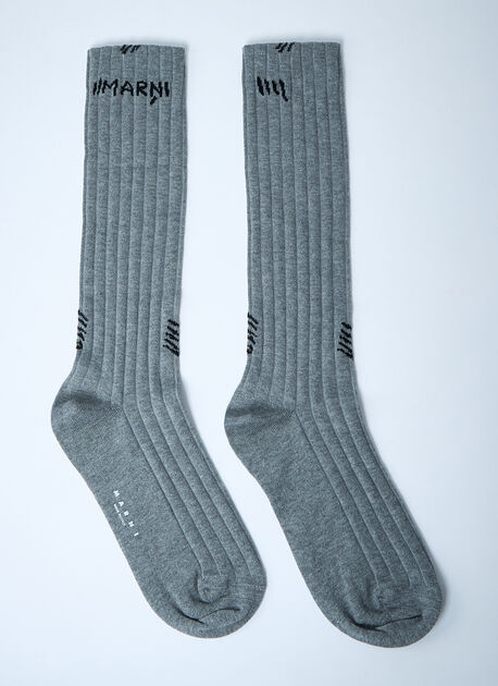 Logo Motif Socks