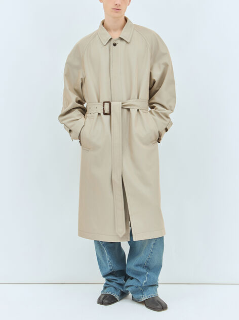 Raw Cuffs Trench Coat
