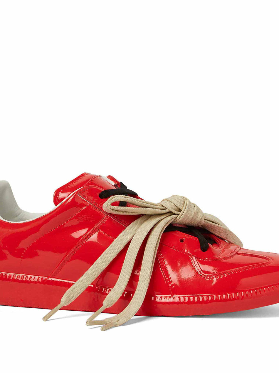 Replica Sneakers in Red Patent Leather