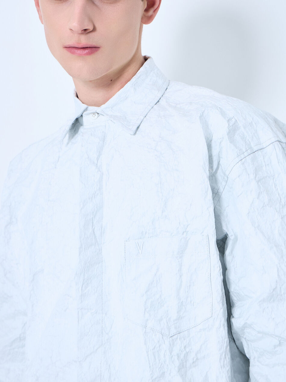 Metalized Wrinkled Shirt